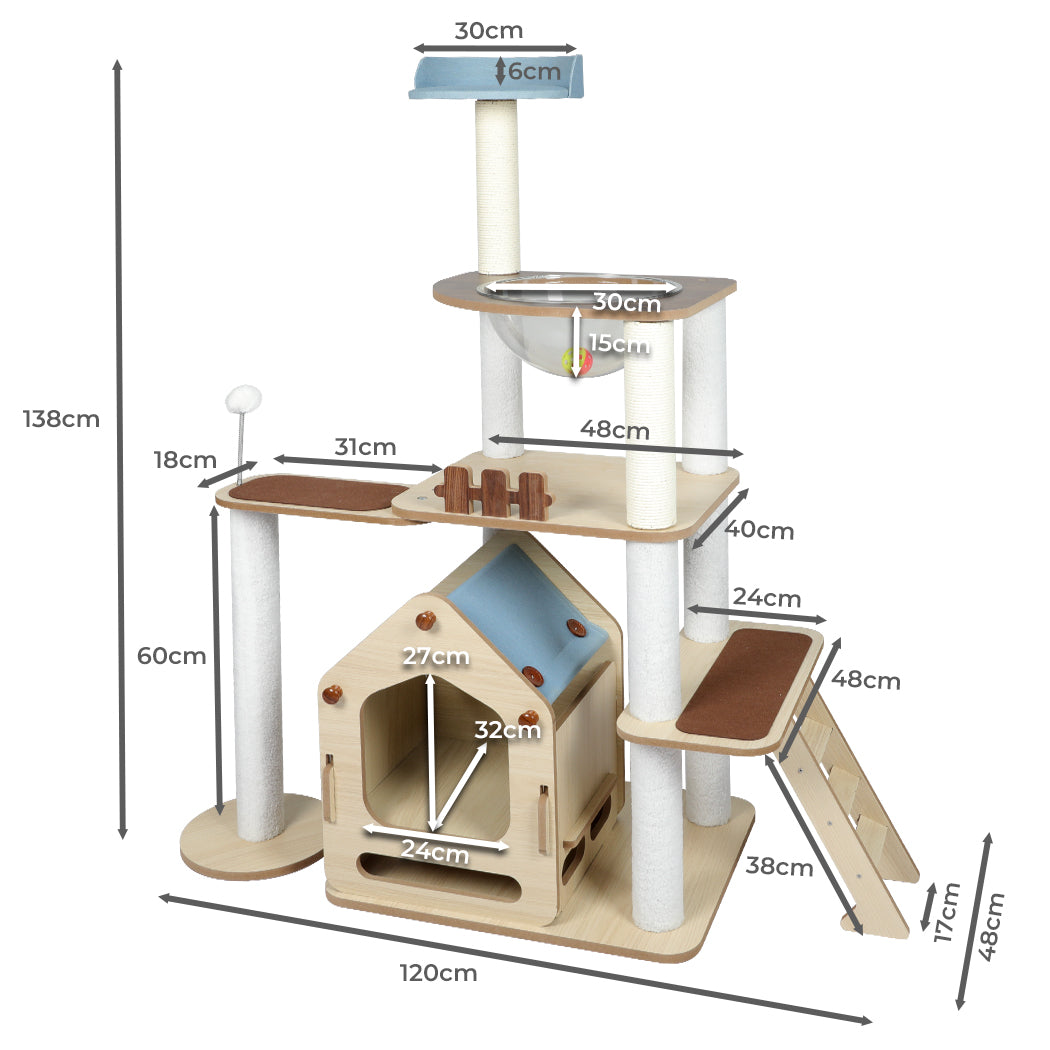 Stylish - Cat Tree Scratching Post Scratcher