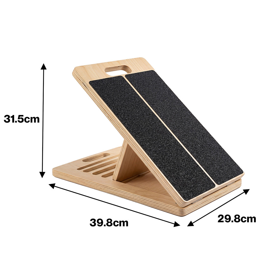 Adjustable Wooden Slant Board Calf Stretcher | Simpledeals