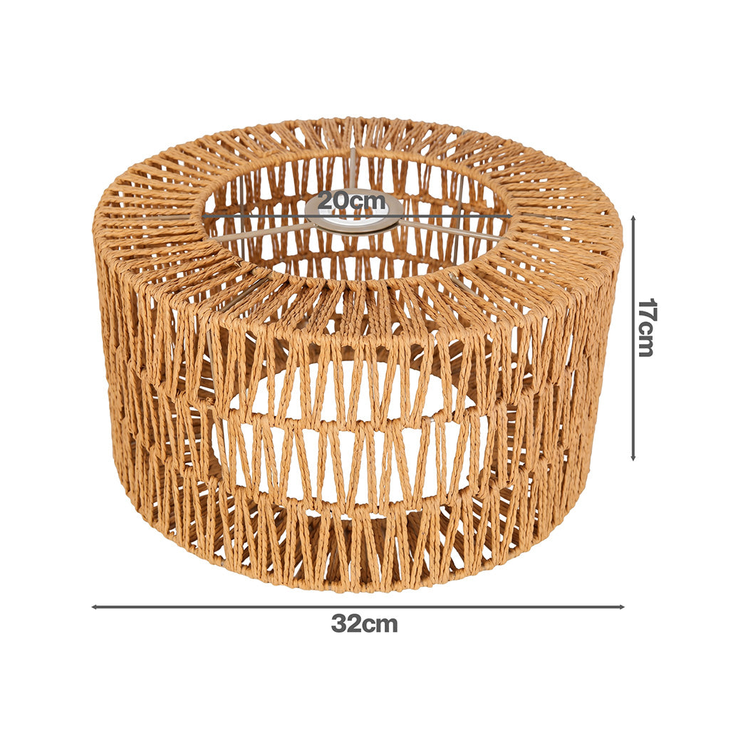 Boho Pendant Light Shade Yellow 32x32x17cm