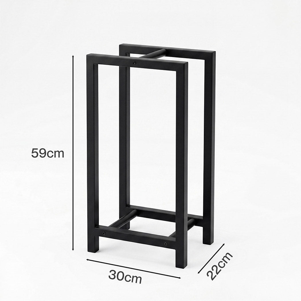 Firewood Rack Metal Log Holder Indoor Outdoor | Simpledeals