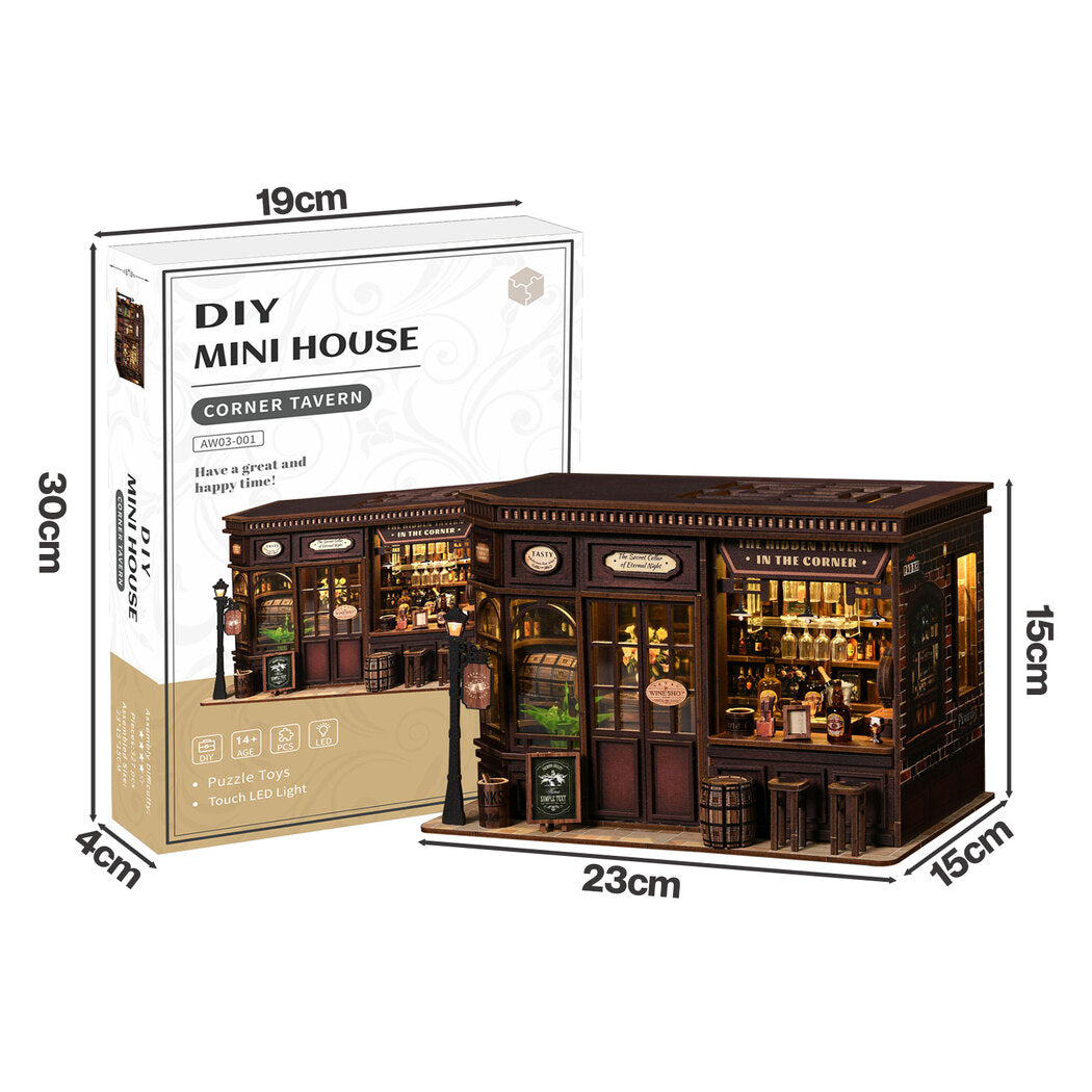 Book Nook Kit Vintage Tavern 23x15x15cm
