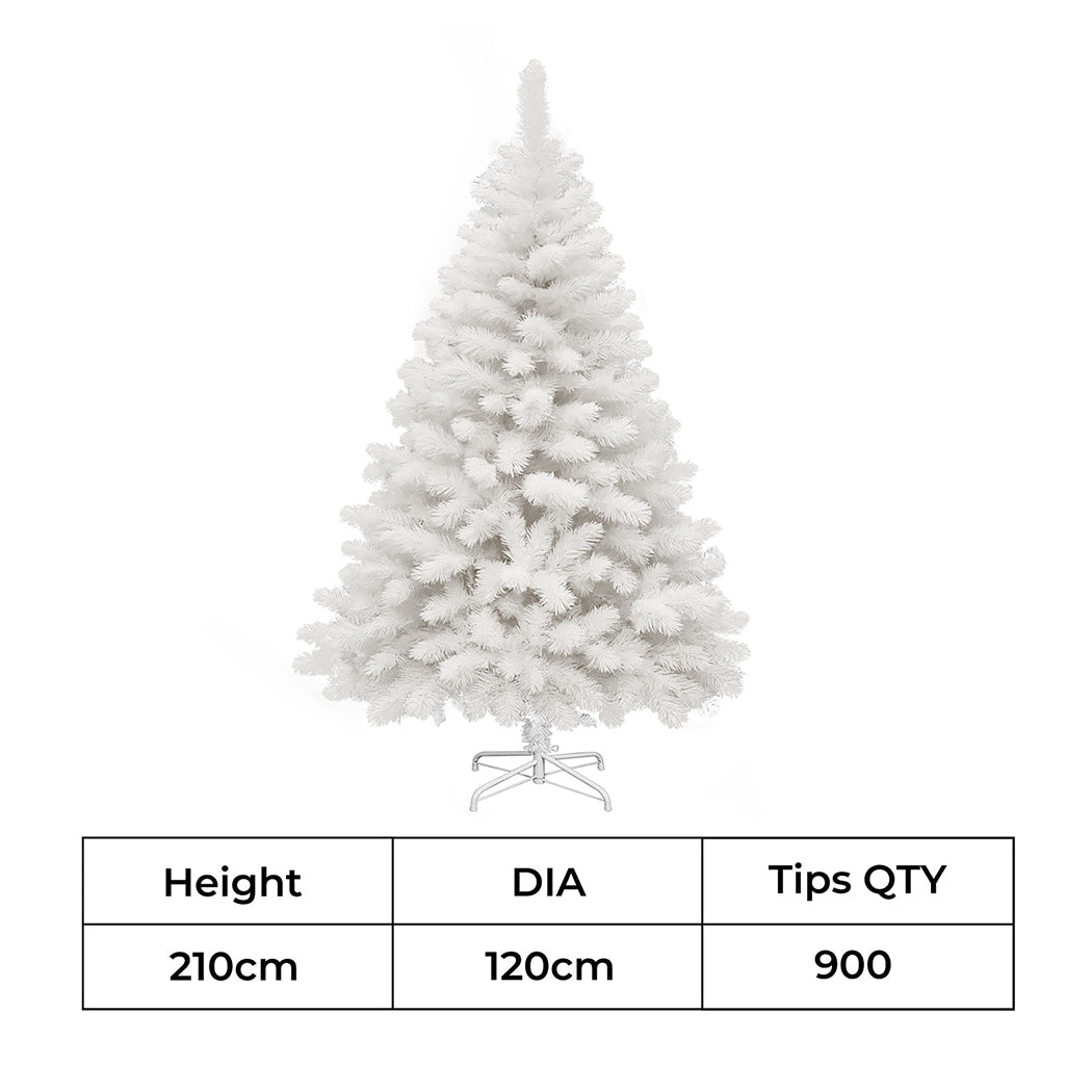 Luxury 2.1M 900 Tips White Christmas Tree  High Back Support | id4