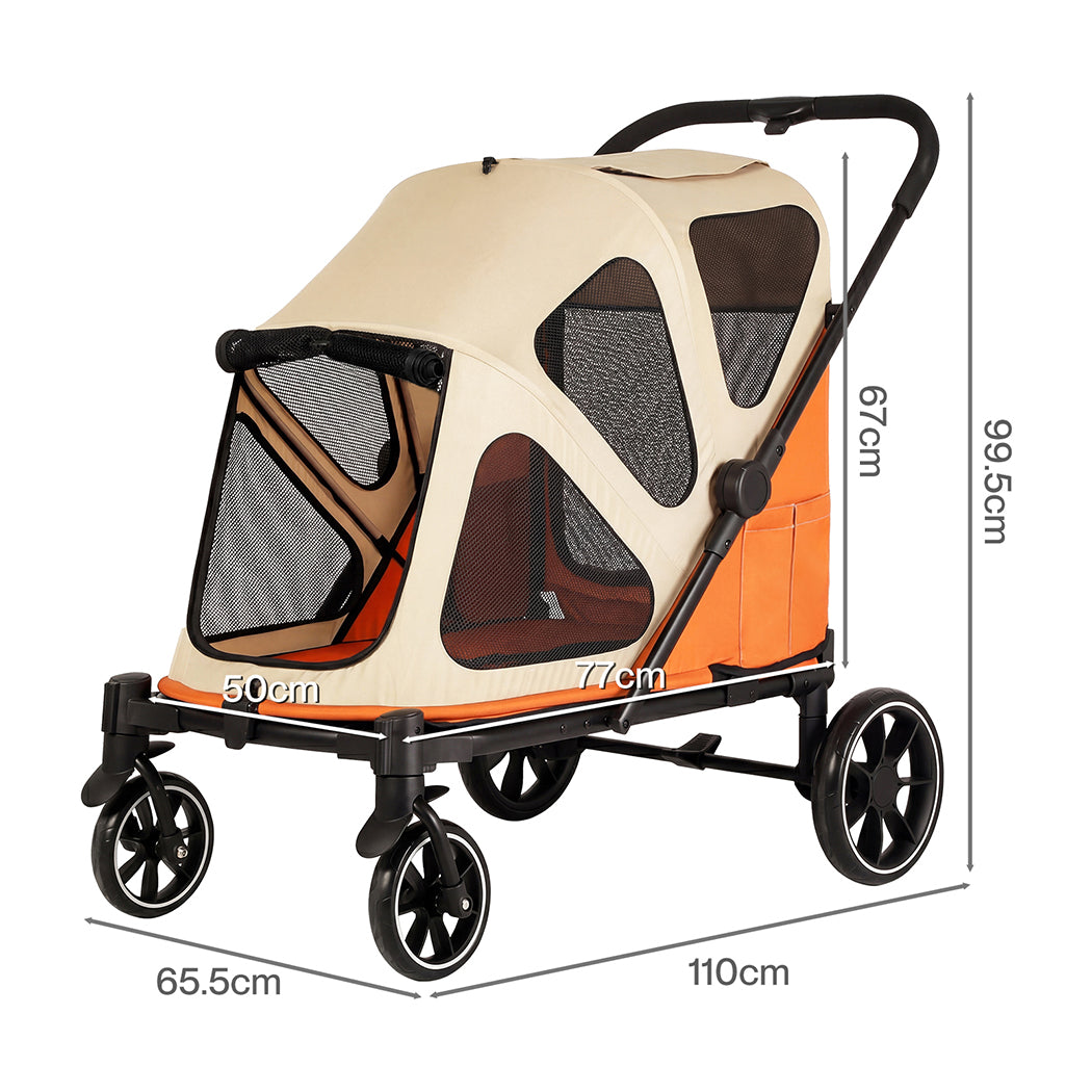 Pet Stroller Foldable Mesh 16x26cm