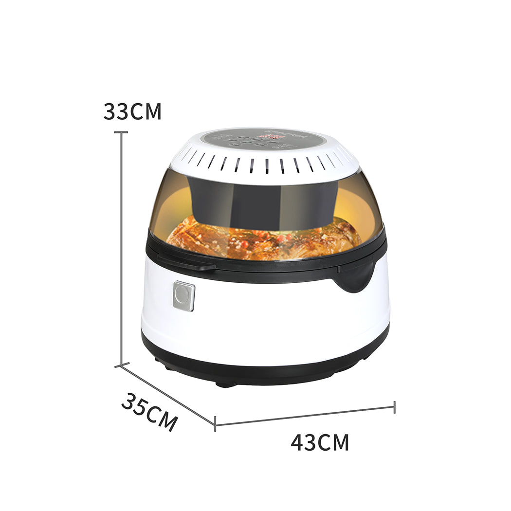 Contemporary 12L Air Fryer Convection Oven White Colour  Soft Cushion