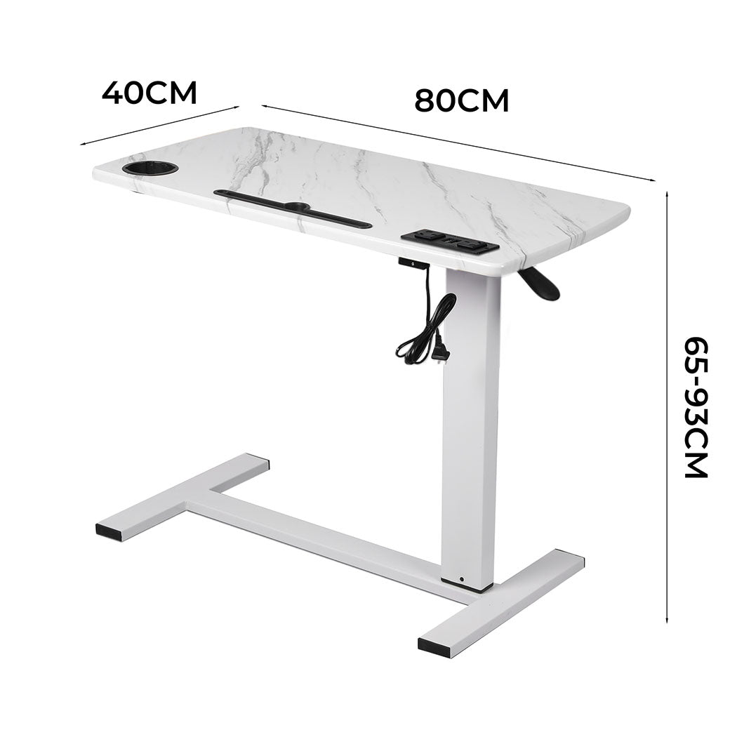Premium Standing Desk Height Adjustable White  Sleek Modern Look | id4