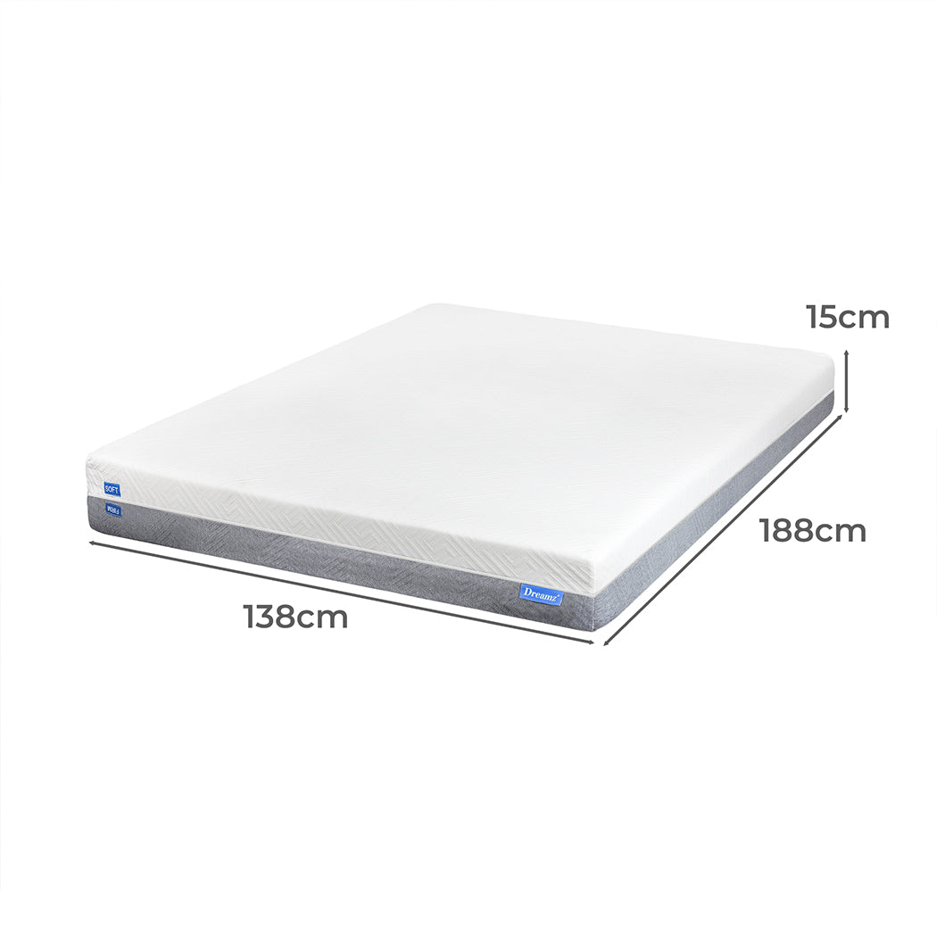 Luxury Double Mattress Gel Memory Foam  Soft Cushion Classic | id11&12