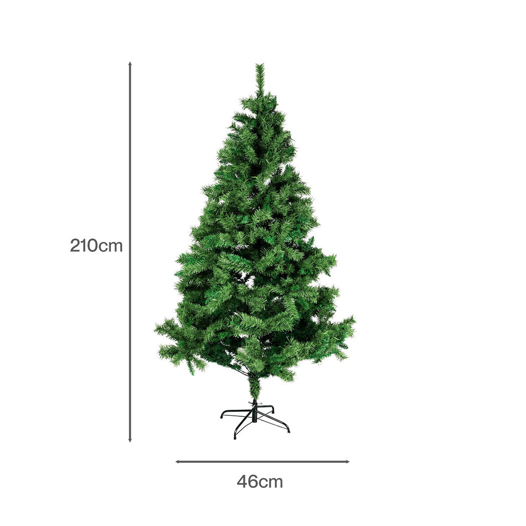 Slim Christmas Tree 2.1m Green