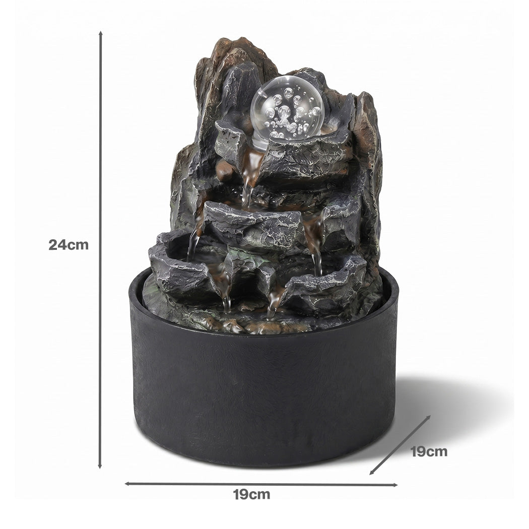 Tabletop Water Fountain Indoor Resin Feature | Simpledeals