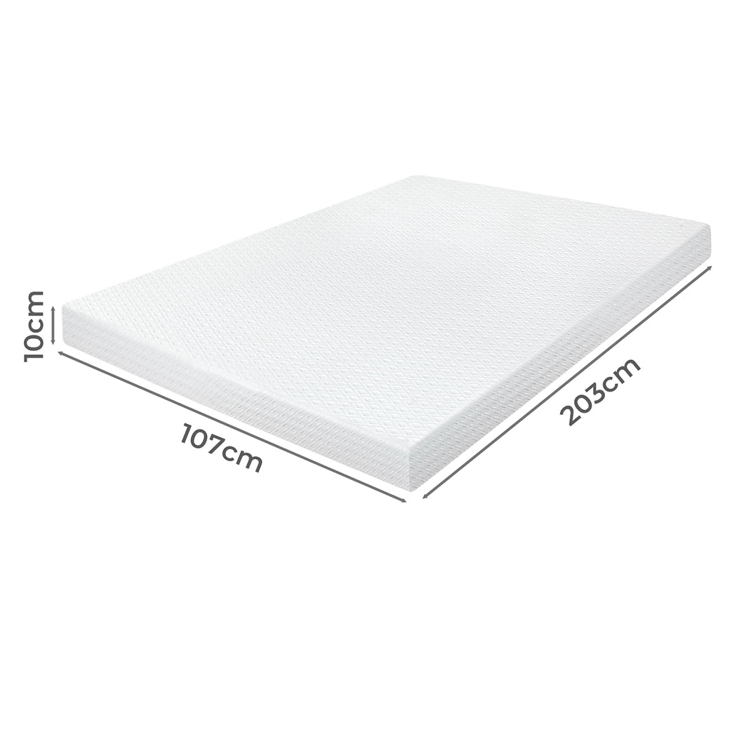 Memory Foam Mattress Topper 10cm Thick 203x107x10cm