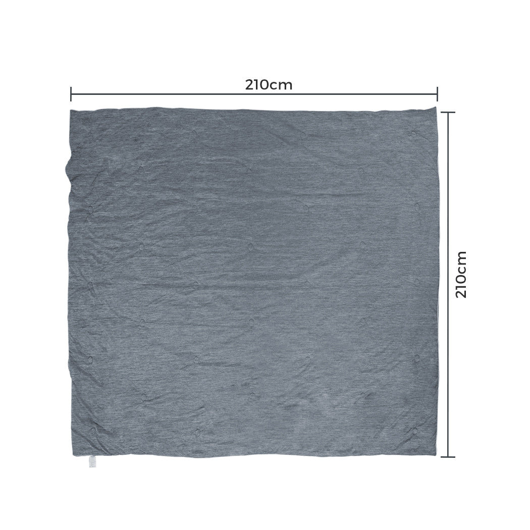 Premium Cooling Blanket Summer Quilt 210x210cm  Sleek Modern Look, id2&3
