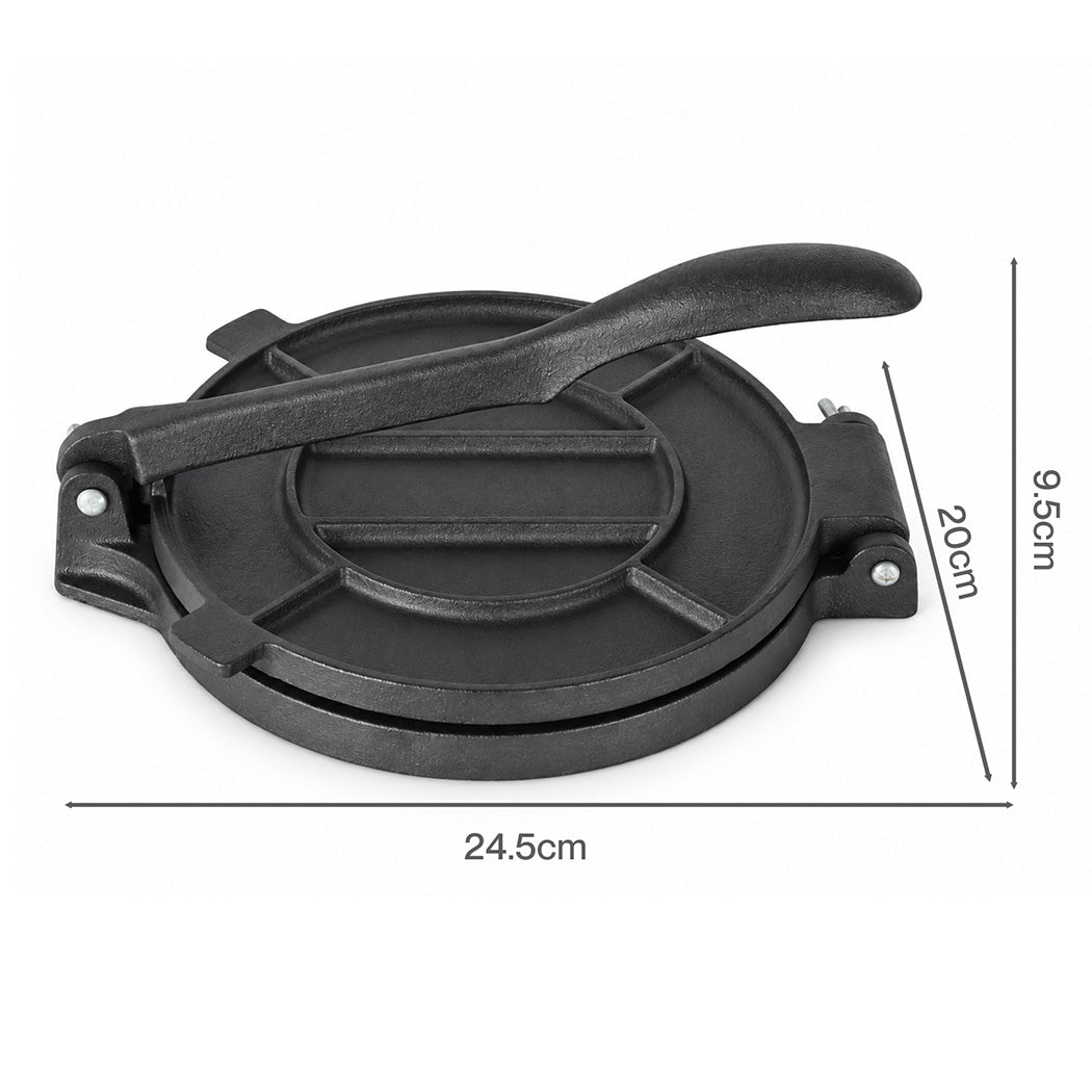 Tortilla Press Cast Iron Heavy Duty 24.5x20x9.5cm