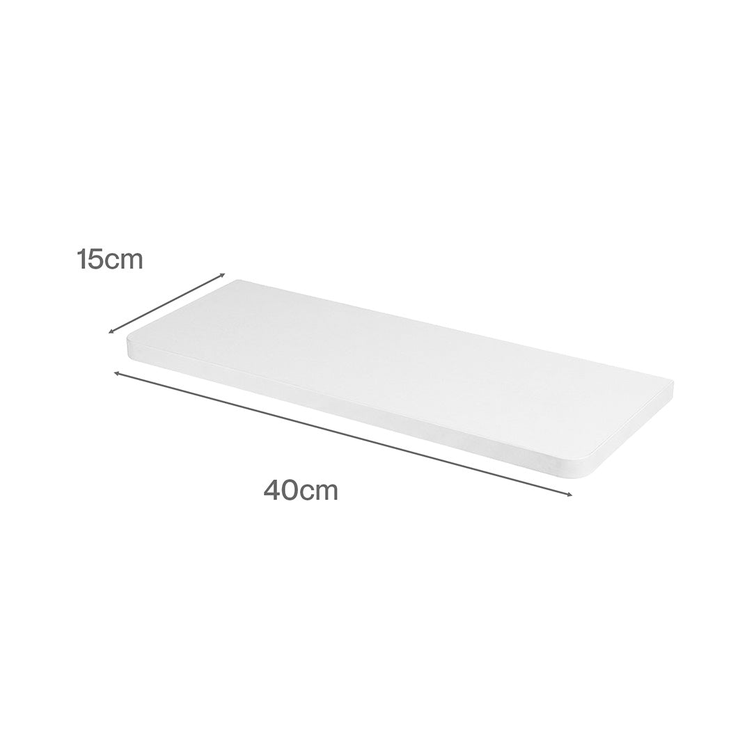 Floating Wall Shelves 6 Pack White MDF | Simpledeals