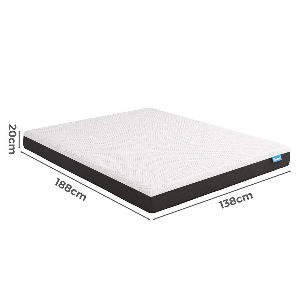 Minimalist Mattress Gel Memory Breathable Double  Sleek Modern Look | id11&12