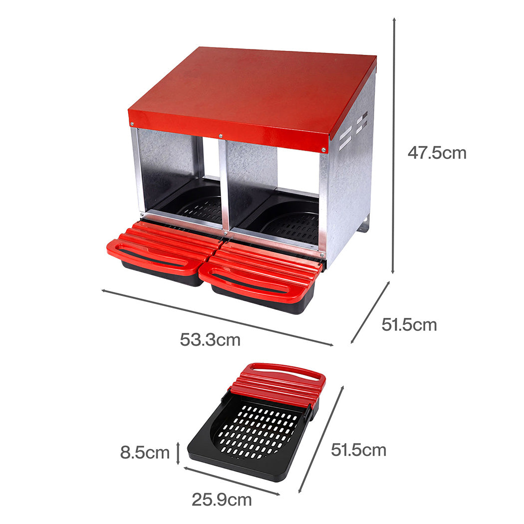 Chicken Nesting Box 2 Hole Roll Away Eggs | Simpledeals