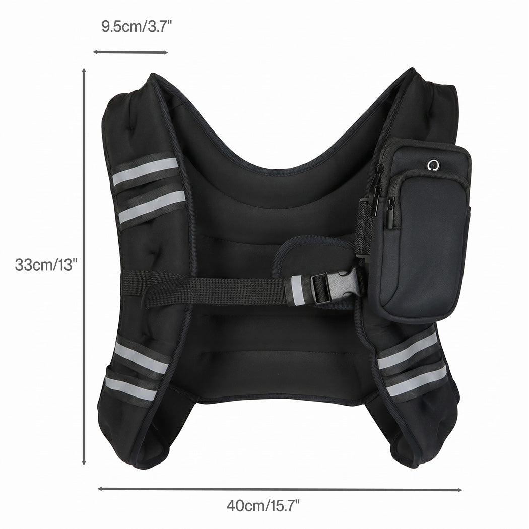 5.5kg Weighted Vest Adjustable Training Jacket | Simpledeals