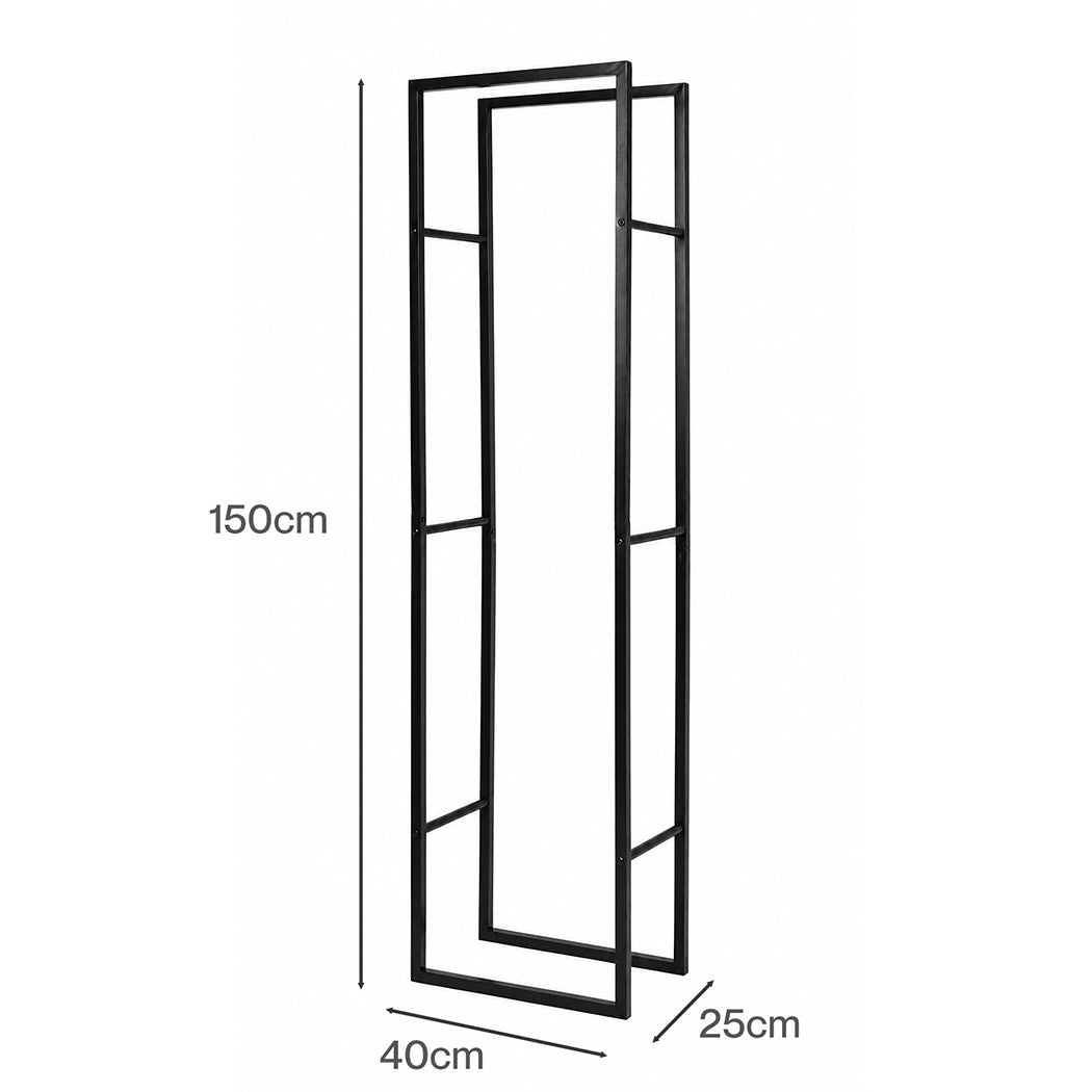 Steel Firewood Rack 150cm Log Holder | Simpledeals