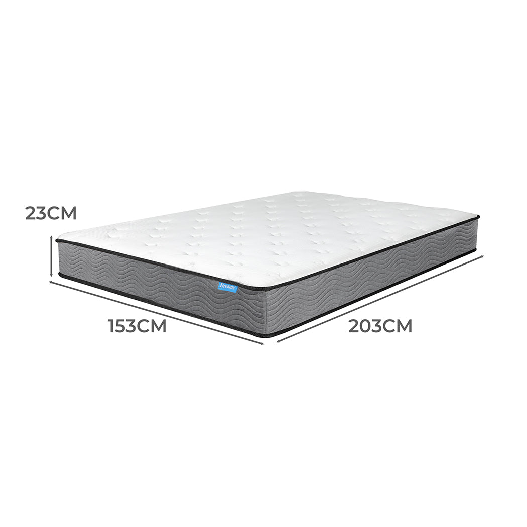 Queen Mattress Pocket Spring Pillow Top Soft Comfort Layer