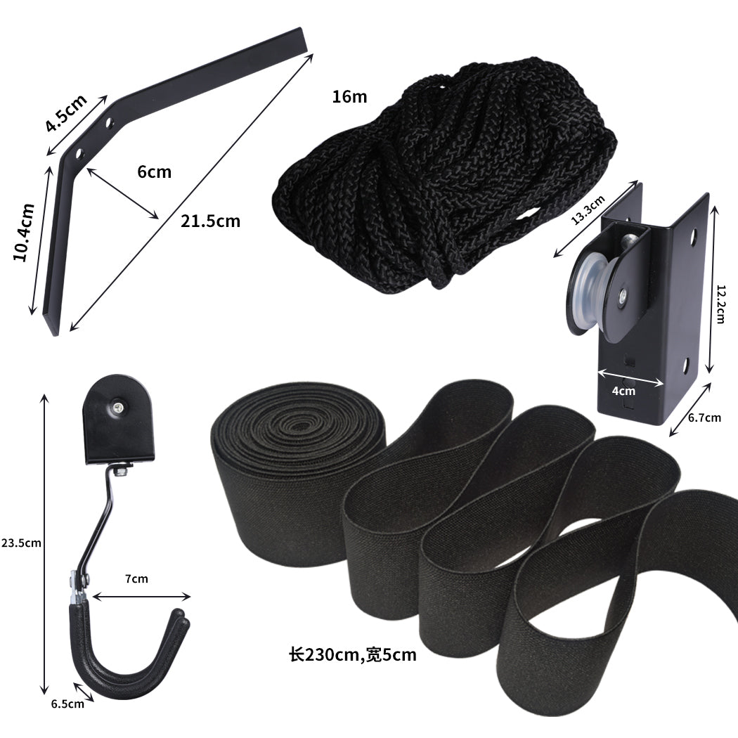 Ladder Garage Ceiling Storage - Monvelo Kayak Hoist Pulley 54KG Bike