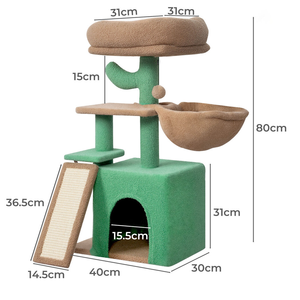 Cat Tree Tower Scratcher 80x40x30cm