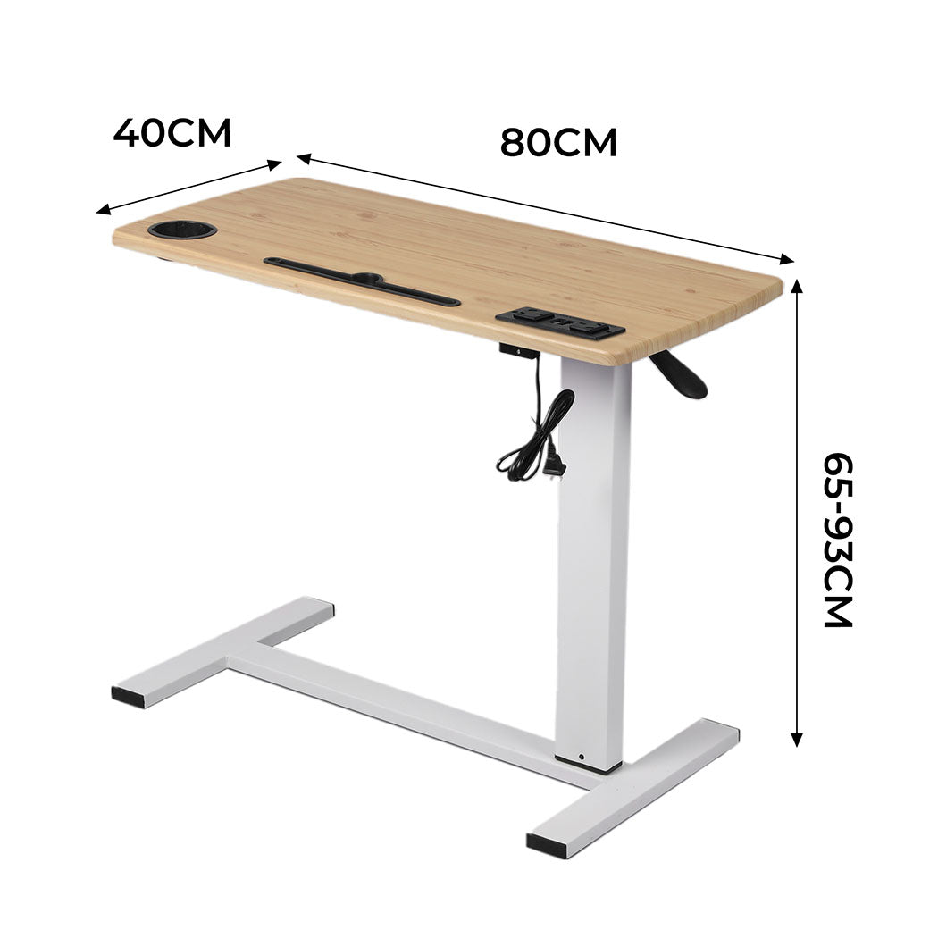 Premium Standing Desk Height Adjustable Oak  Durable Frame Classic | id4