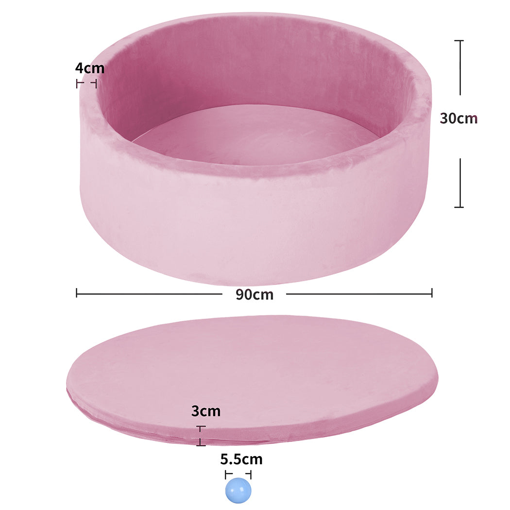 Ball Toy Pool Barrier - Kids Balls Pit Baby Ocean Play Pink