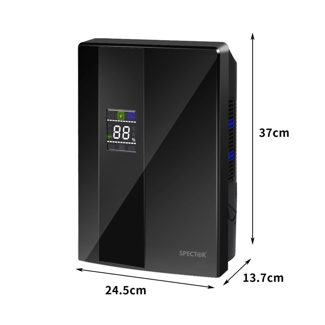 Portable Home Office Moisture - Dehumidifier Air Purifier 2200ml Black