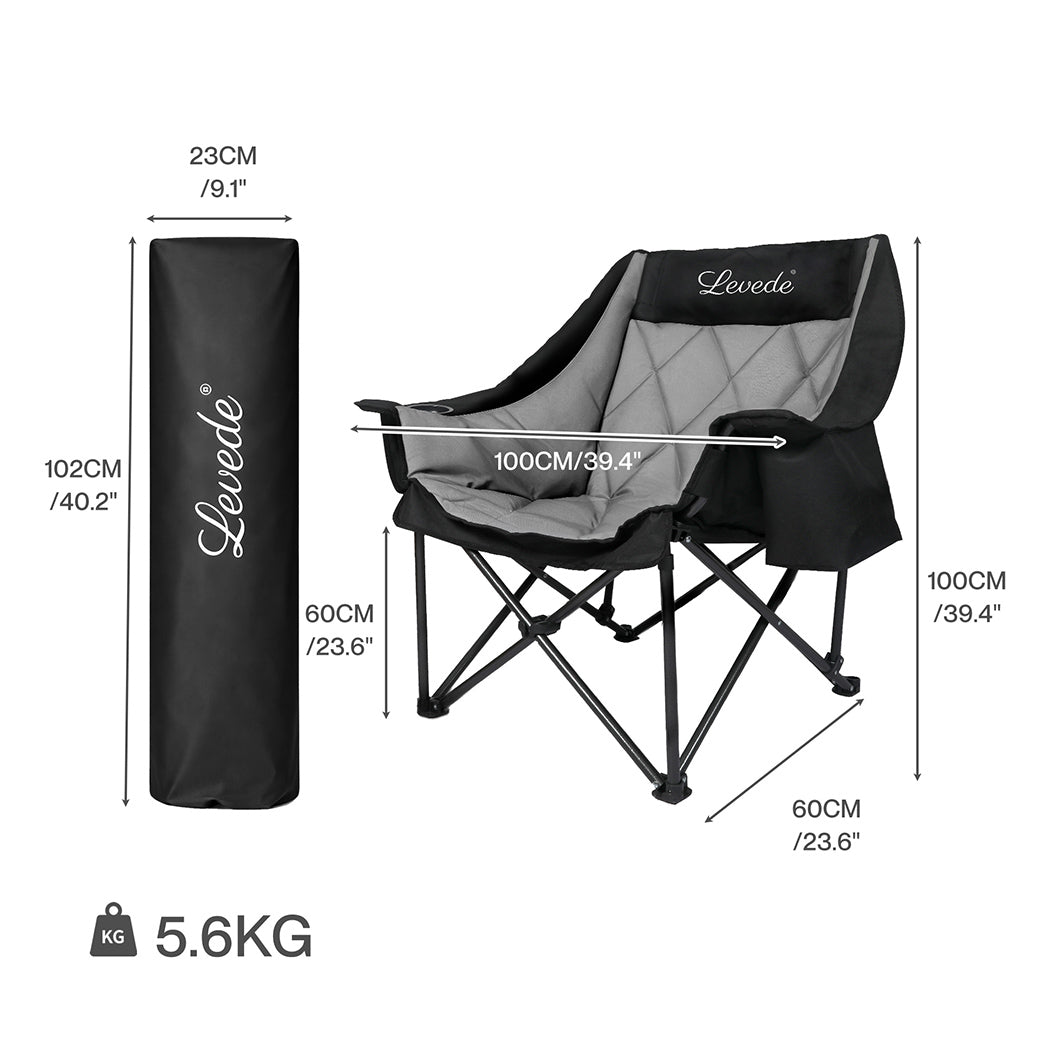 Folding Camping Chair Extra Large 60x60x100cm