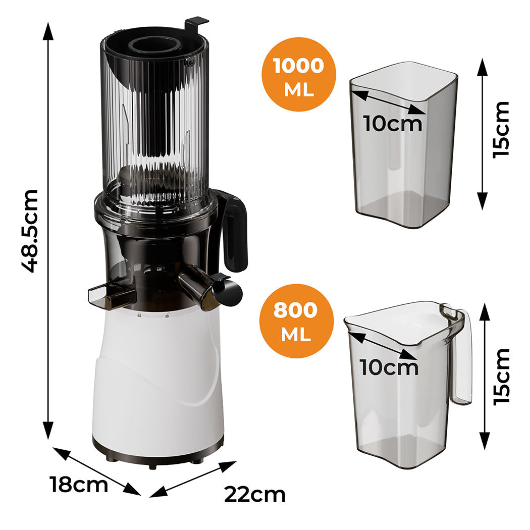 Compact Electric Cold Press Juicer Whole Fruit  Easy Assembly, id4