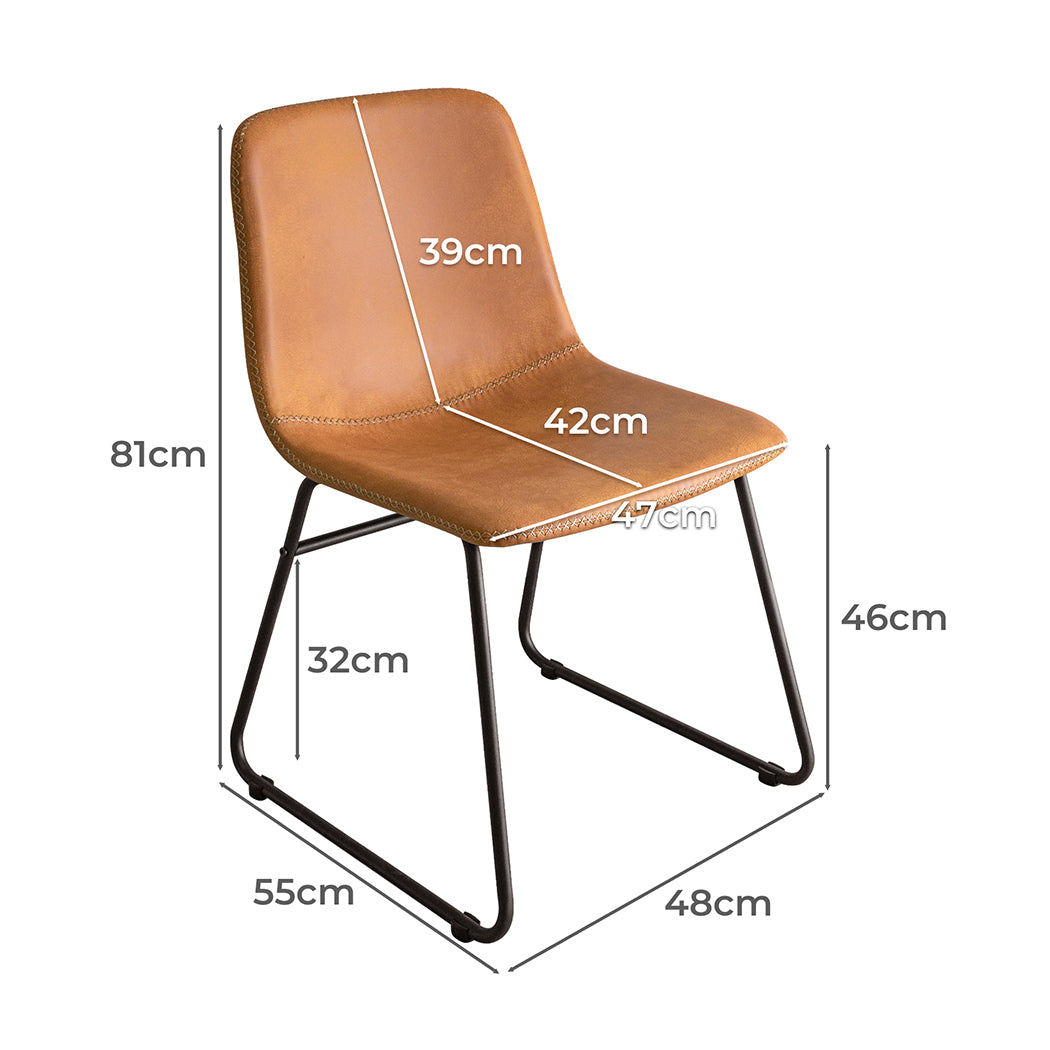 Compact 6x Dining Chairs Kitchen Table  Sleek Modern Look Classic