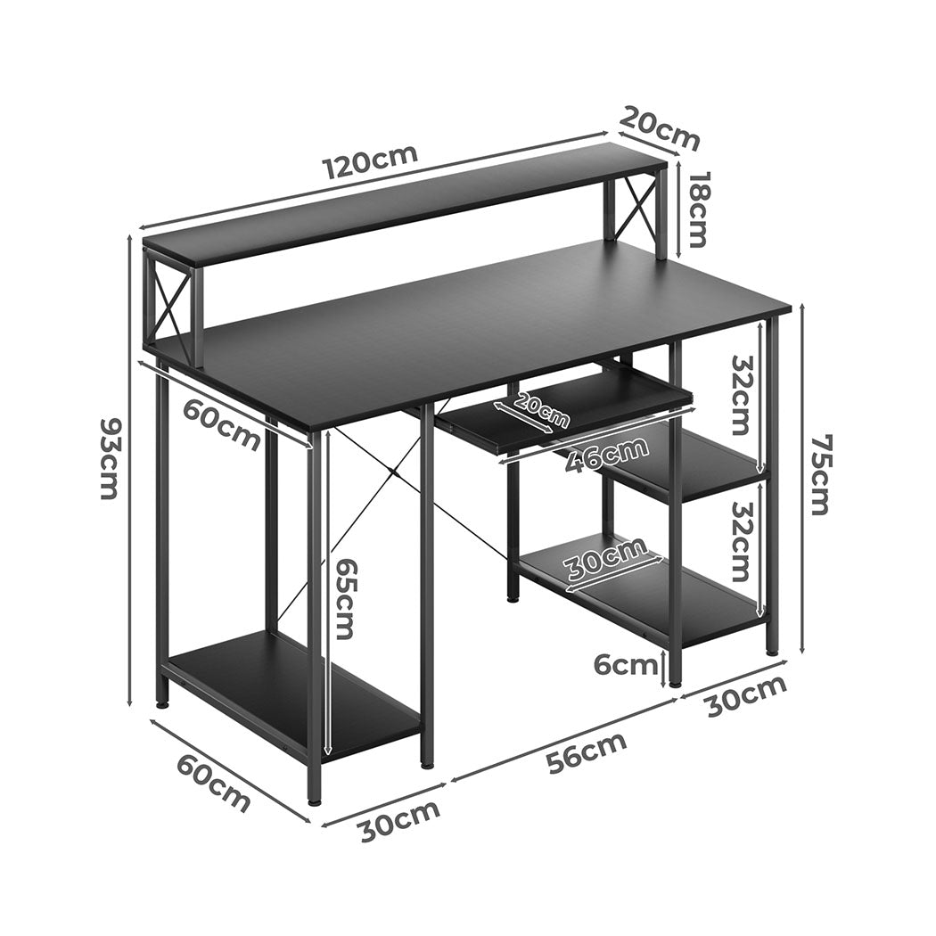 Premium Office Gaming Computer Desk Black  Premium Quality Build