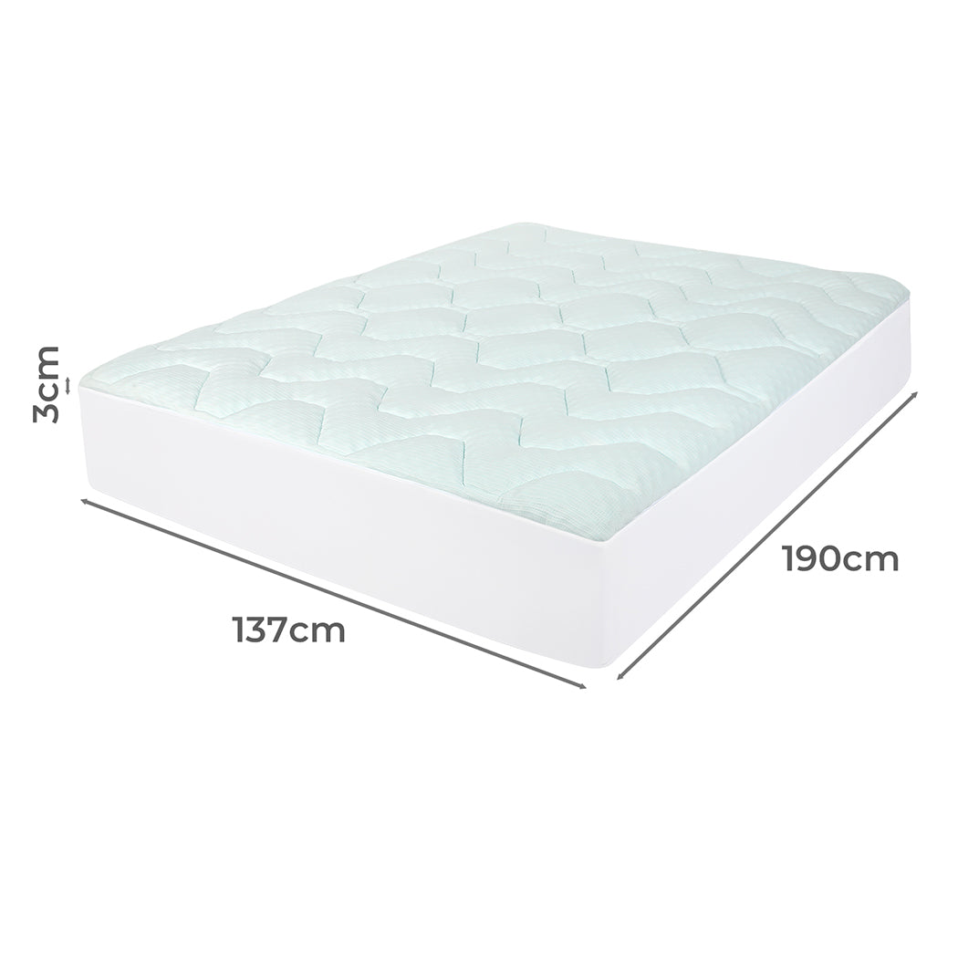 Double Mattress Topper Memory Foam 190x137x3cm