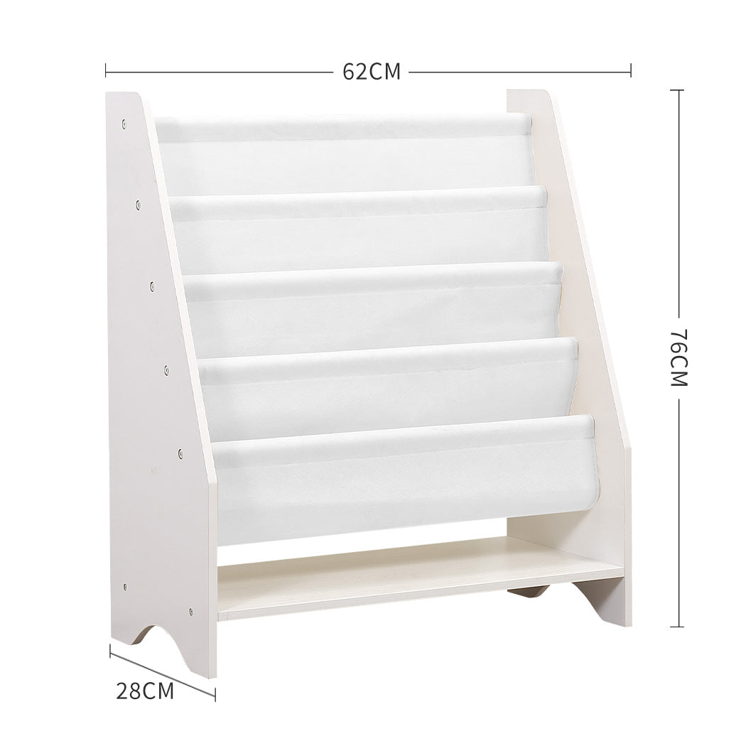Kids Bookshelf Bookcase Magazine Rack Wooden Organiser Shelf Rack Children