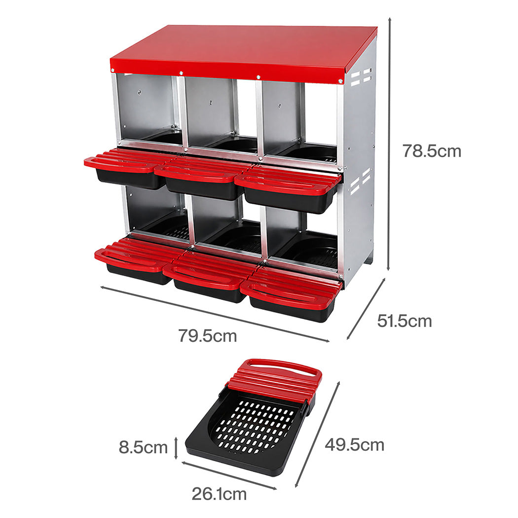 6 Hole Roll Away Chicken Nesting Box | Simpledeals