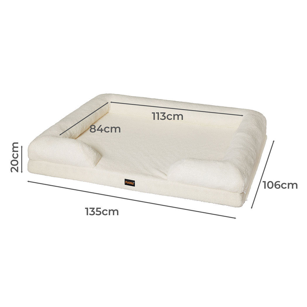 Pet Sofa Bed Memory Foam 135x106x20cm