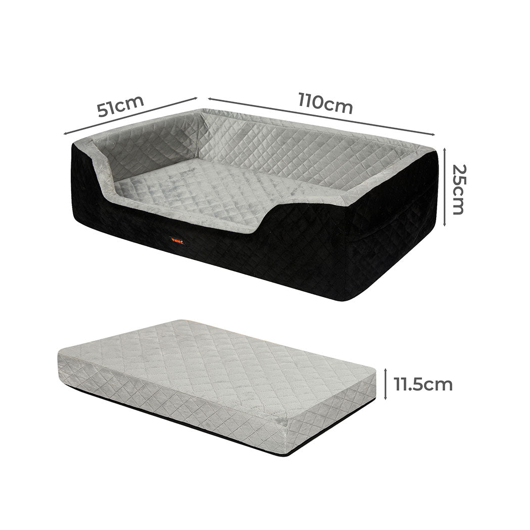 Dog Car Booster Seat Velvet 110x51x25cm
