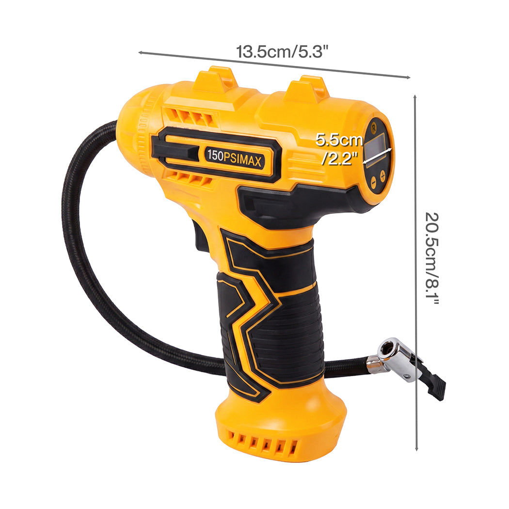 Cordless Tyre Inflator Air Compressor LCD | Simpledeals