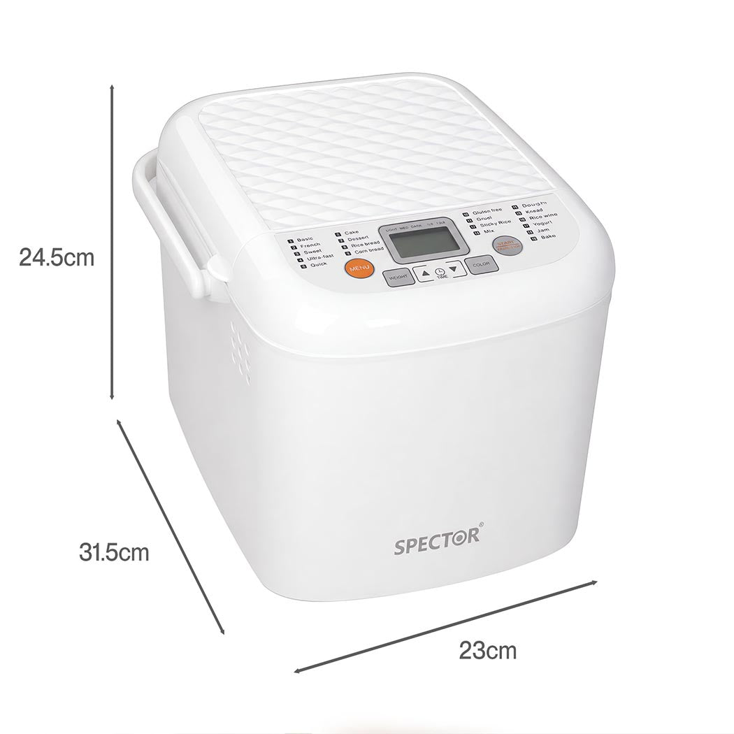 Bread Machine 19-In-1 500W 31.5x23x24.5cm
