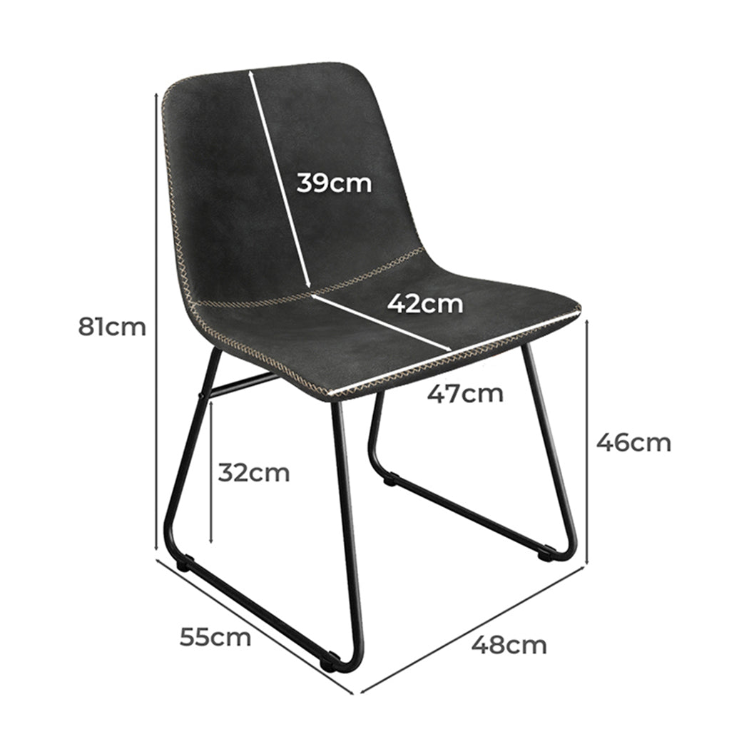 Contemporary 8x Dining Chairs Kitchen Table  Easy Assembly Classic