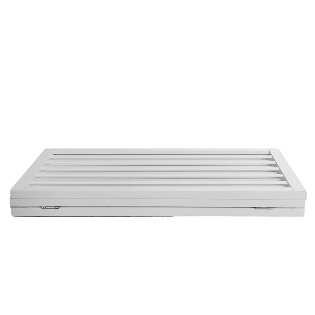 Wooden Pet Gate Dog Fence Foldable Barrier Door 3 Panel White/Grey