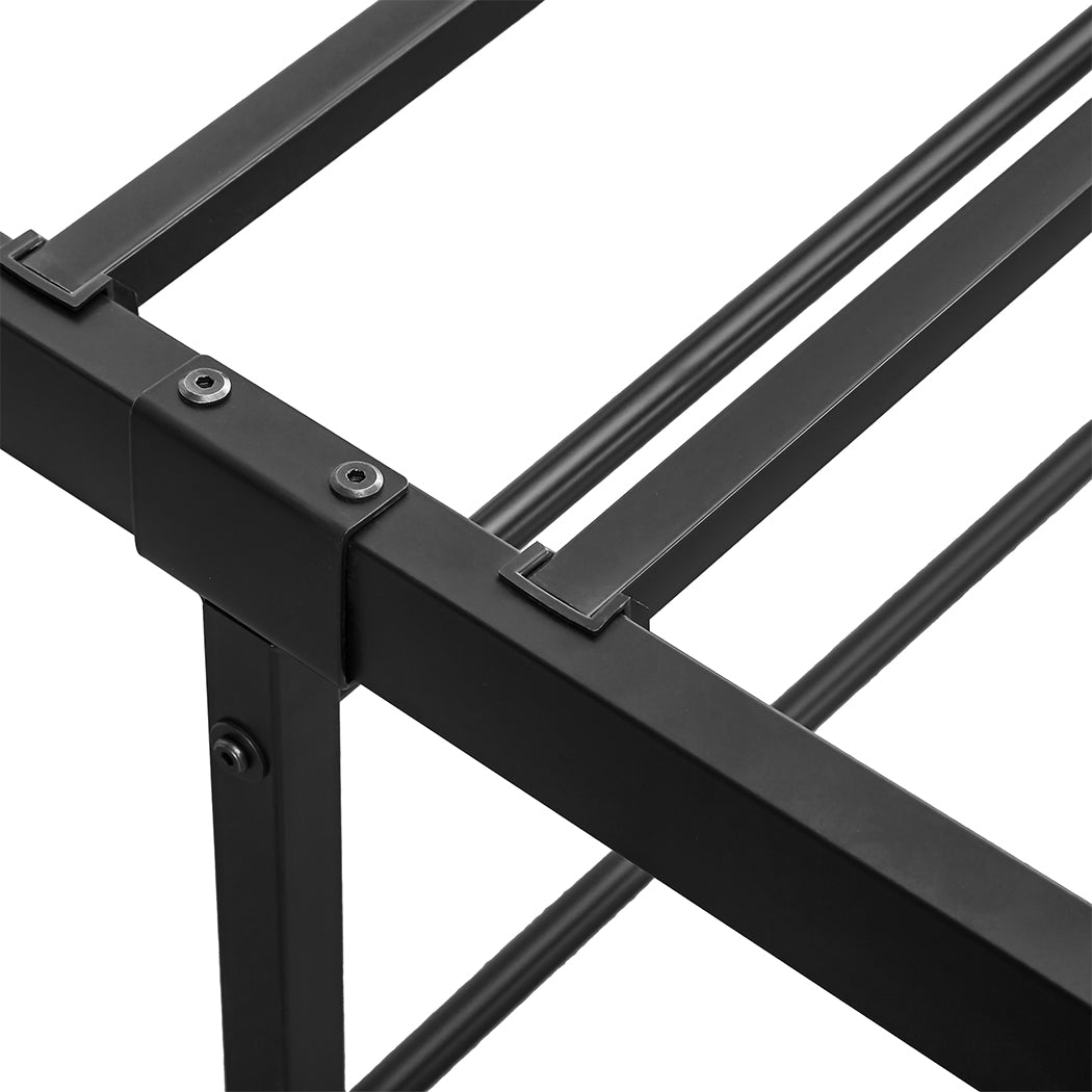 Metal finish - Metal Bed Frame With Heavy Duty Storage Space For Bedroom Use