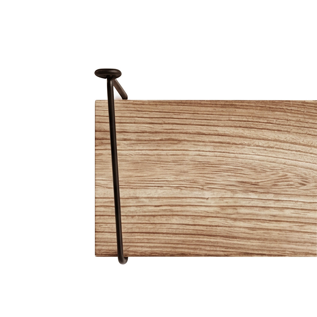 Floating Wall Shelves Rustic Set 2 Paulownia | Simpledeals