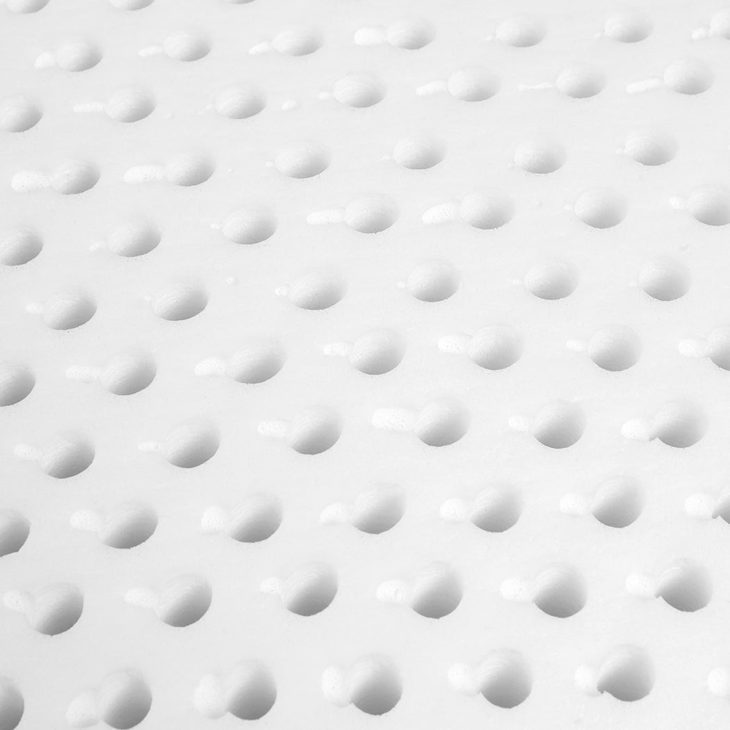 Natural colour - 2x Natural Latex Pillow with Removable Covers for Comfortable Sleep