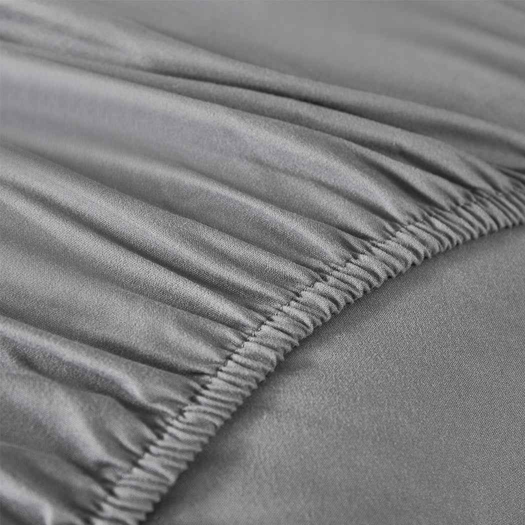 King Single Bamboo Fibre Mattress Topper Soft Comfortable Bed Layer
