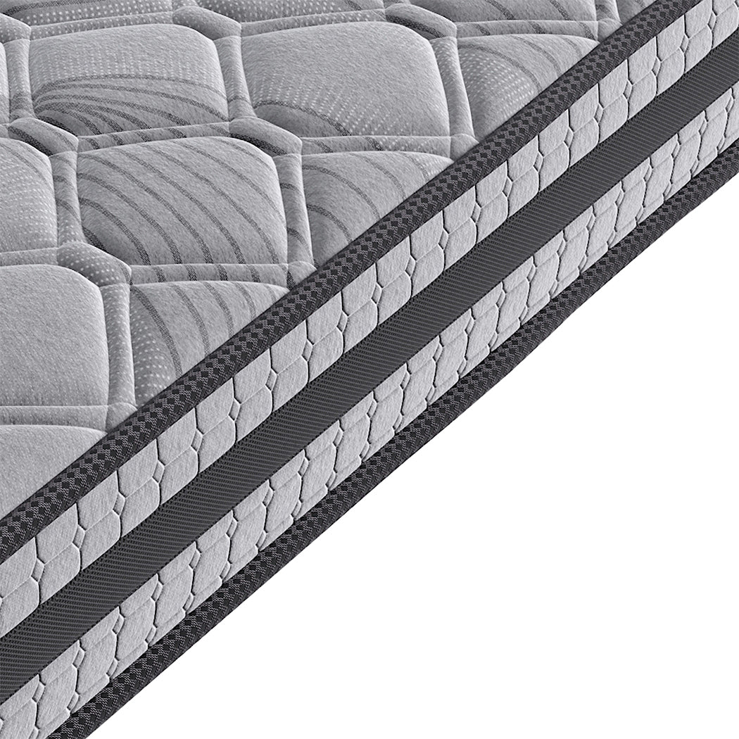 22cm Thick Zoned Support with High-Density Foam Mattress