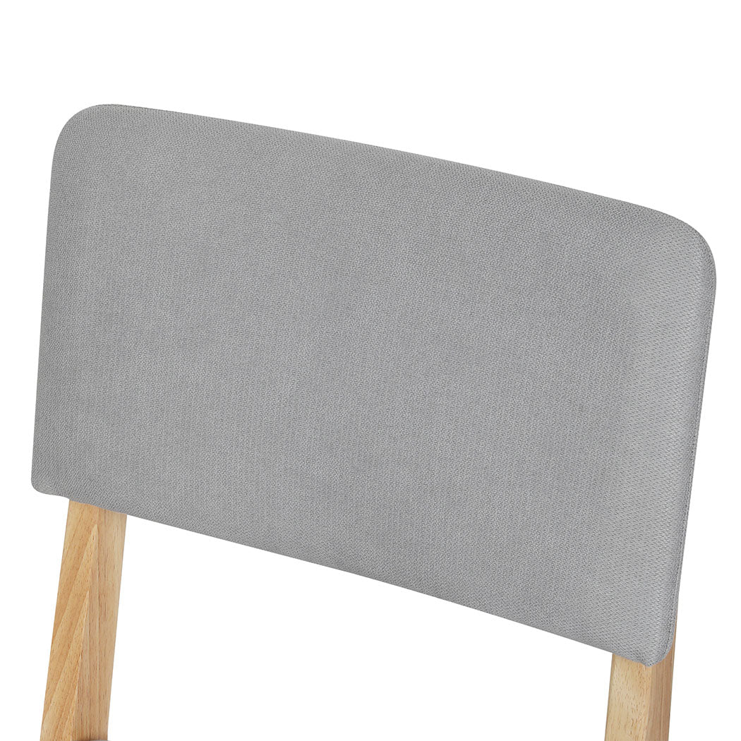Stylish 2x Dining Chair Armless Upholstered Seat  High Back Support