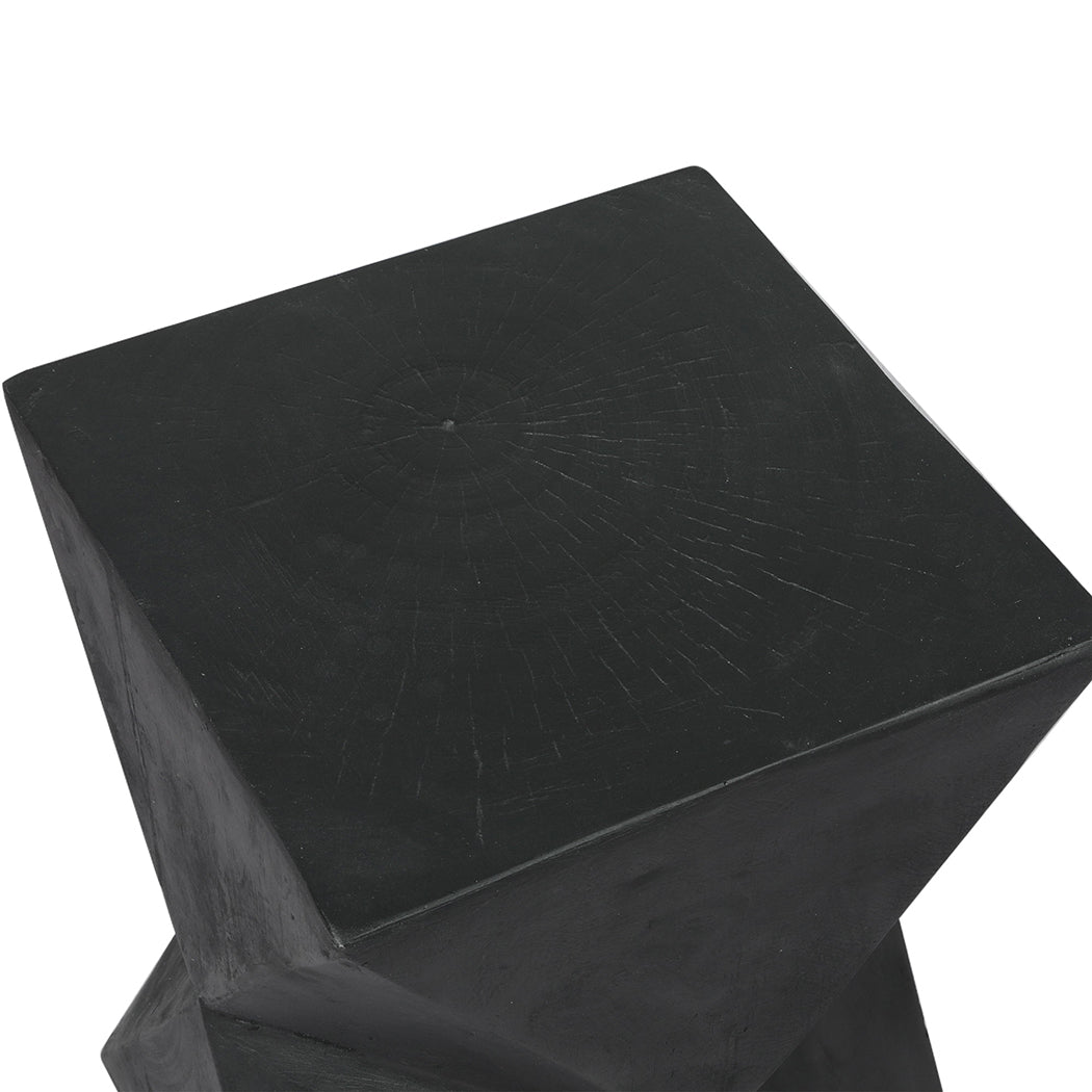 Terrazzo Side Table Black 31x31x45cm
