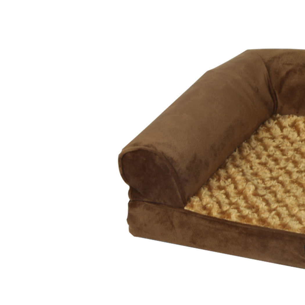 Pet Bed Sofa Dog Bedding Soft Warm XL Blue X-Large