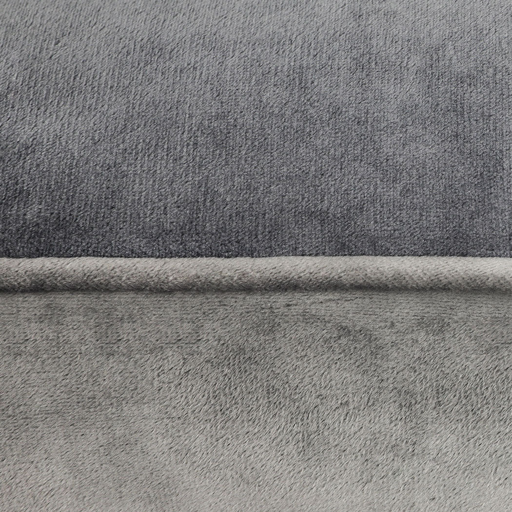 Memory Foam Pet Sofa Bed XXL Grey 71x58x18cm