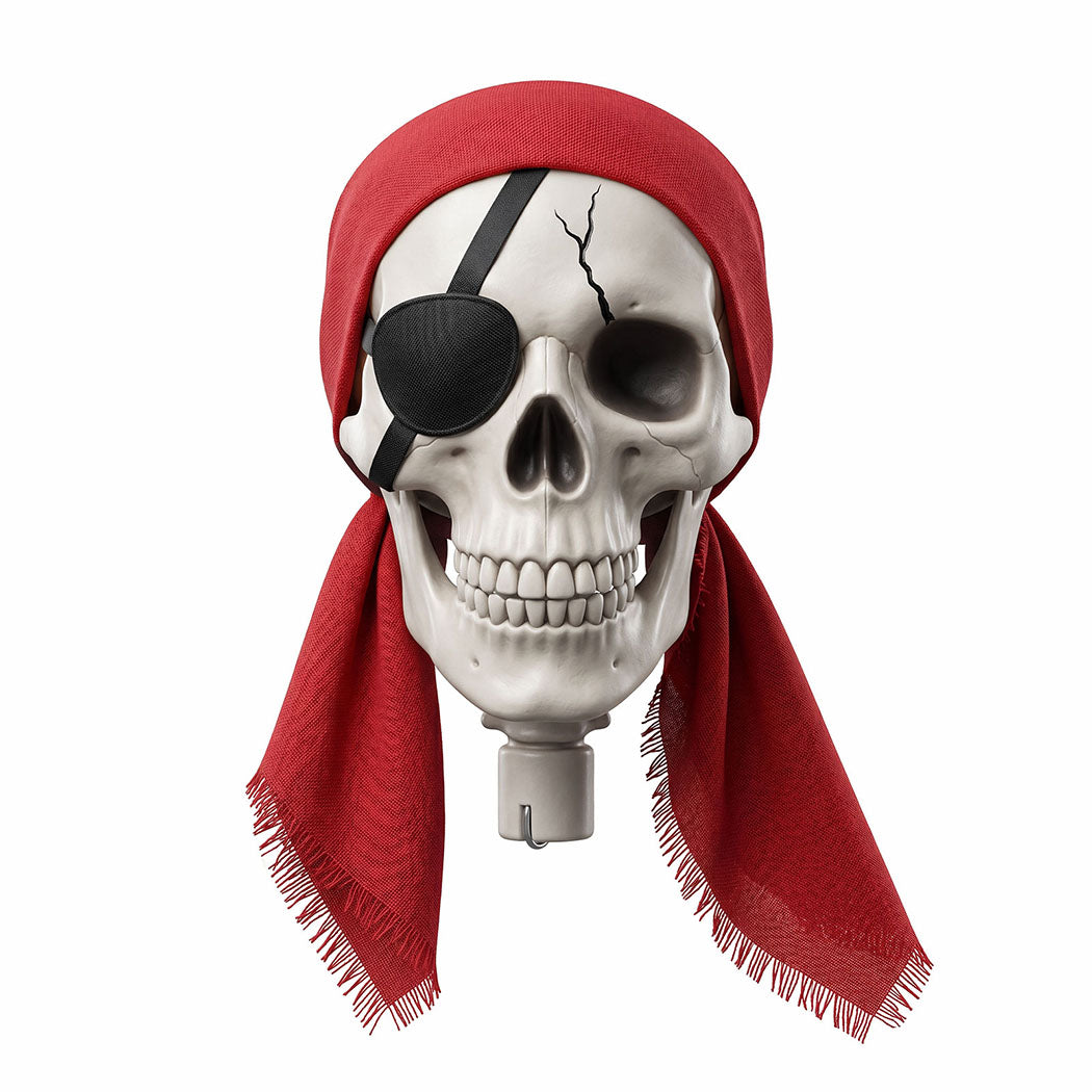 Life Size Pirate Skeleton Decor 166x38x17cm