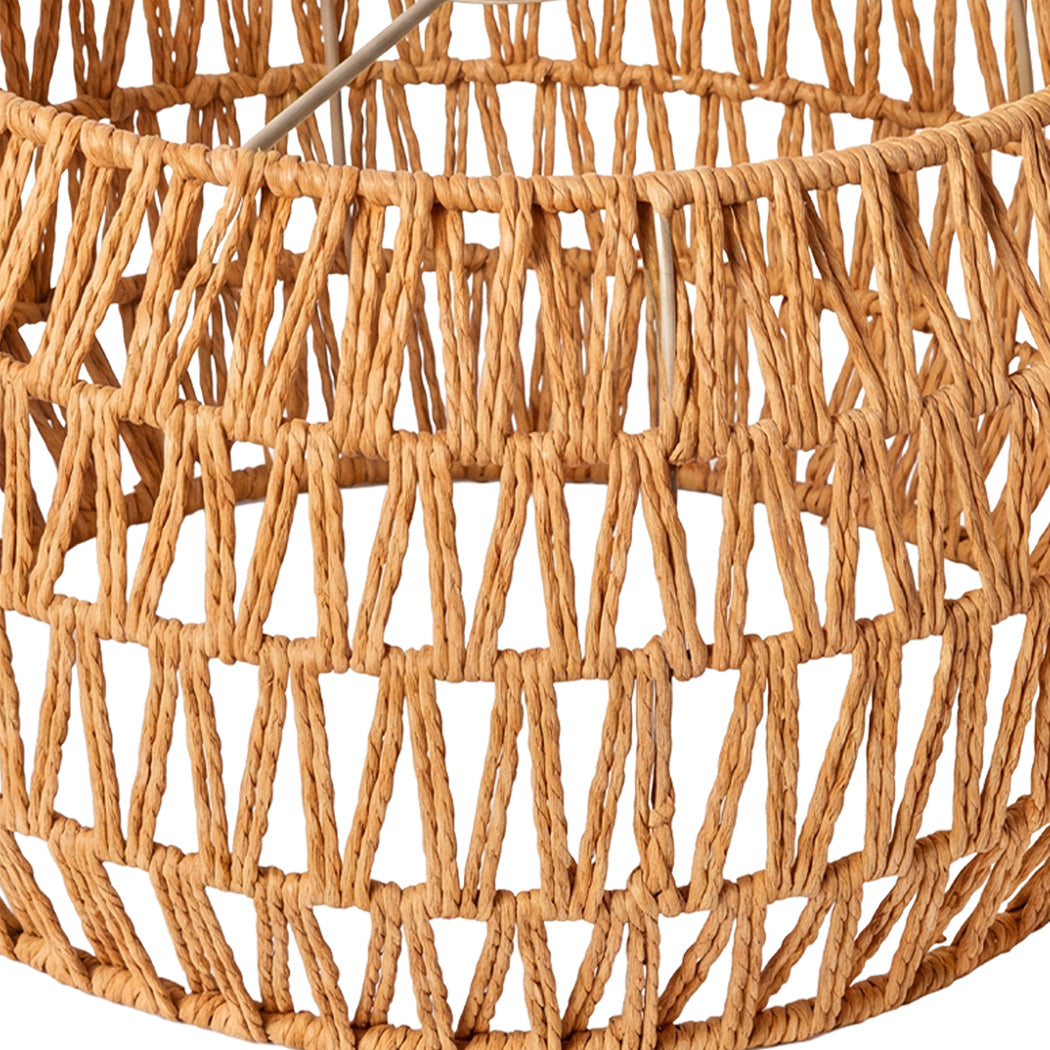 Pendant Light Shade Yellow Paper Rope 32x32x17cm